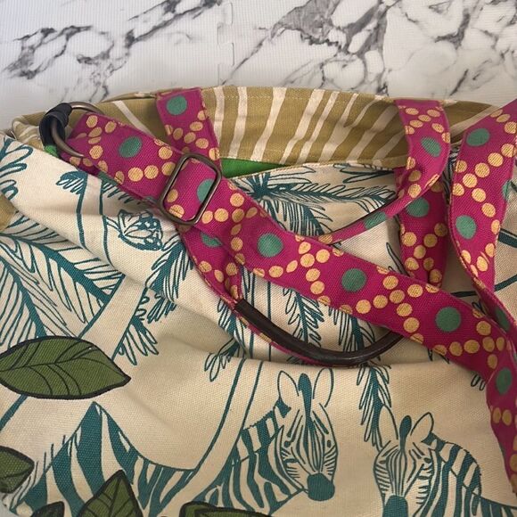 Zebra Canvas Print Tote with Two Strap Options - Picture 14 of 14